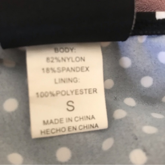 Banjo & Cake Retro Bows 🎀 & Anchors ⚓️ Polka Dot Bikini 👙 Sz S - Picture 6 of 7